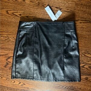 Topshop Eliesse Faux Leather Mini Skirt